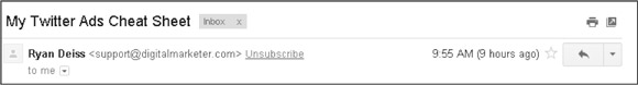 Email from Ryan Deiss