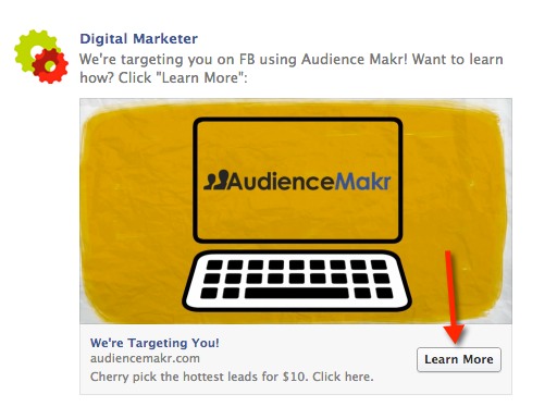 Split Test with Facebook Call To Action Button