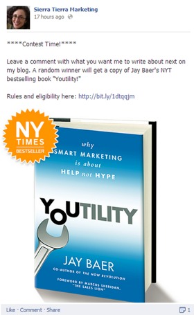 Comment to win - Facebook Contest
