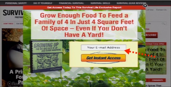 Fake Banner Opt-In