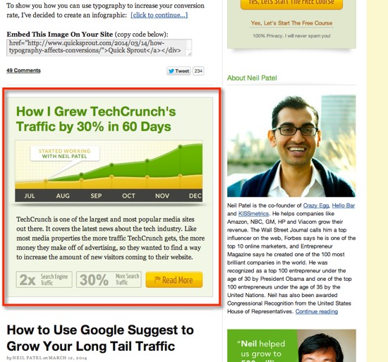 Example Fake Post Email Opt-in