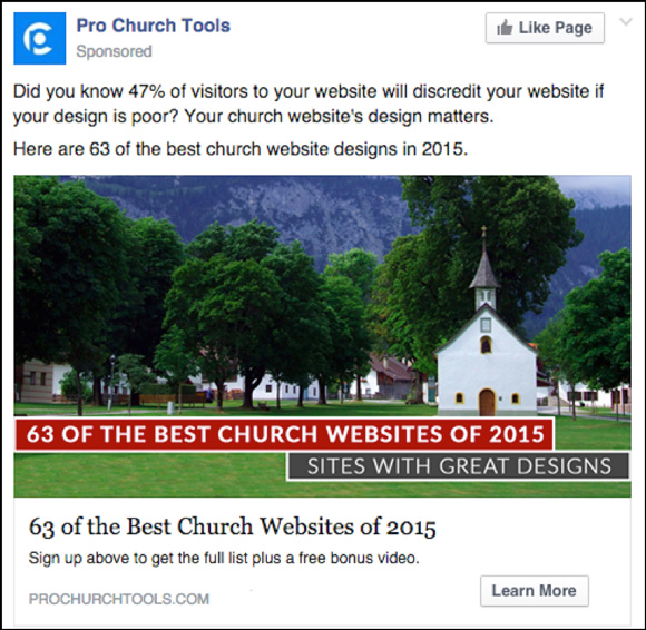Pro Church Tools Website Design
