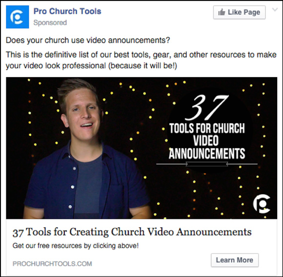 Pro Church Tools 37 Video Announcement Tools