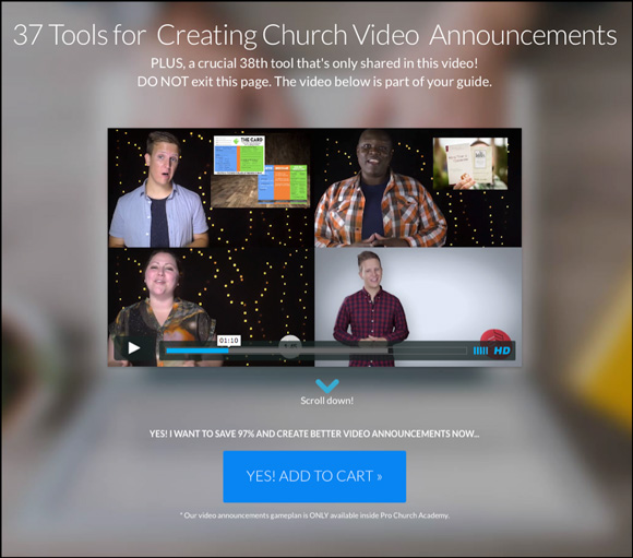 Pro Church Academy $1 Trial