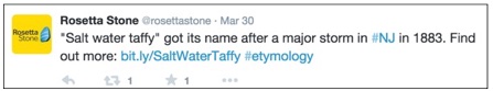 Twitter Topic Idea for Rosetta Stone
