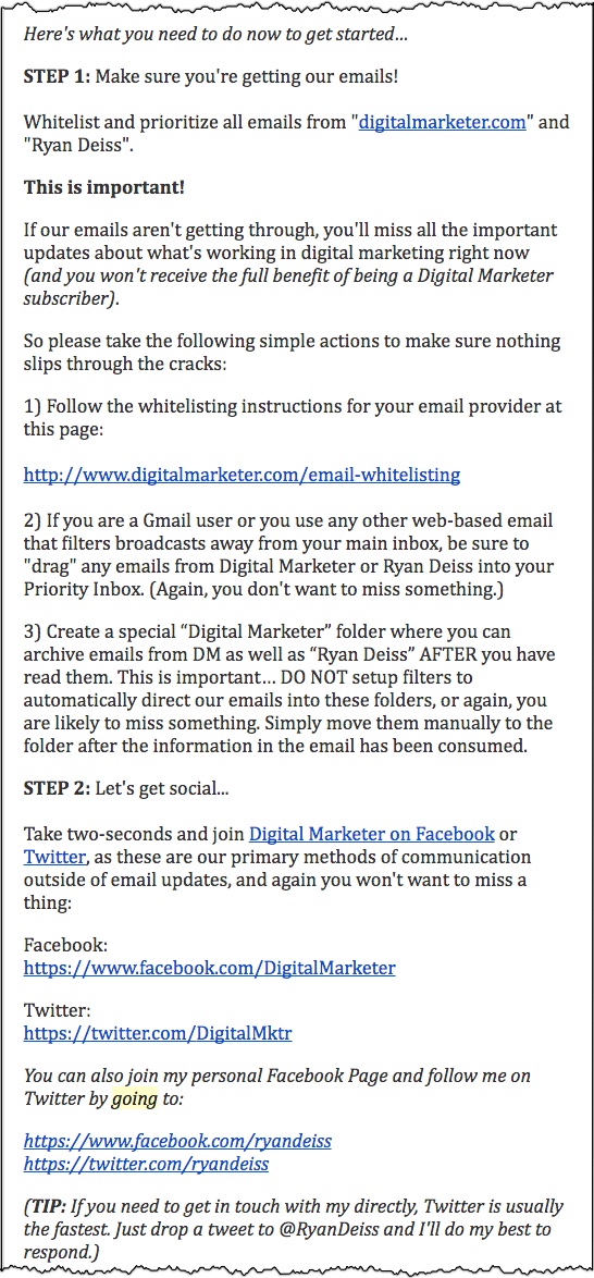 Welcome Email What To Expect