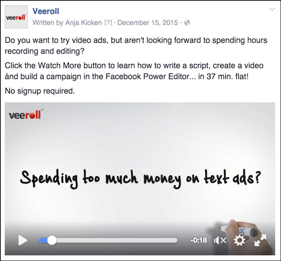 Veeroll Video Ad
