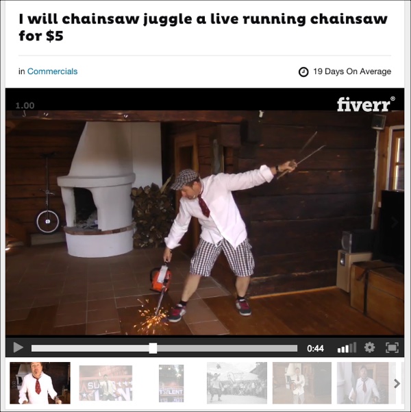 Crazy Things People Are Selling Online #5: Chainsaw Juggling Chainsaw Juggling
