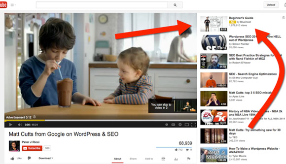 Example In-Display YouTube Ad